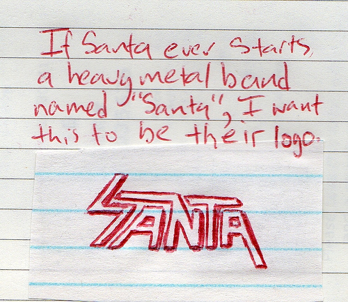 Santa - Santa metal band logo