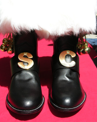 Santa boots w initials