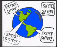 Thumbnail teaser: From the four corners of the Earth, people chant, "SKYPE! SKYPE! SKYPE! SKYPE!"